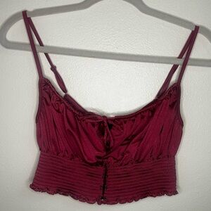 Urban Outfitters corset style smocked tank top